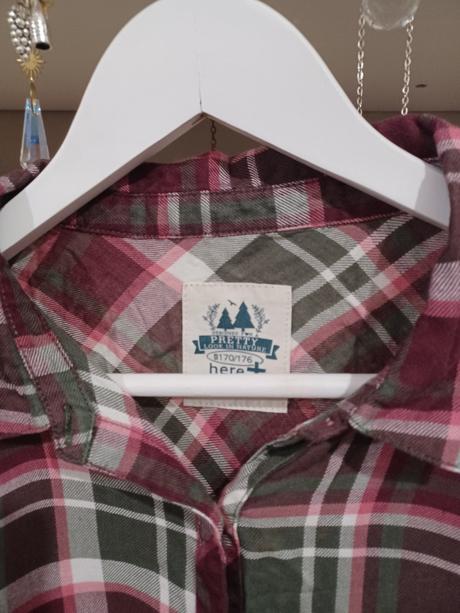 Károvaná košile 170/176, m/l, c&a,170