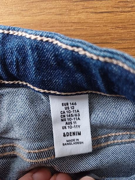 Riflové tříčtvrťáky, h&m,146