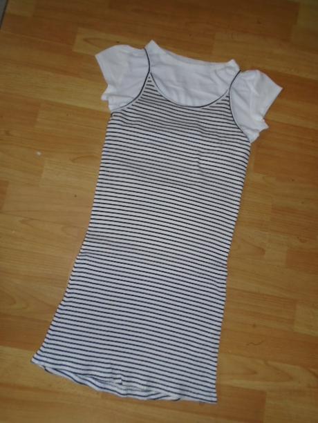 Šaty efekt 2v1 hm vel 134/140, h&m,134 / 140