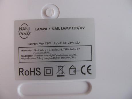 Uv / led lampa na nehty naninails,