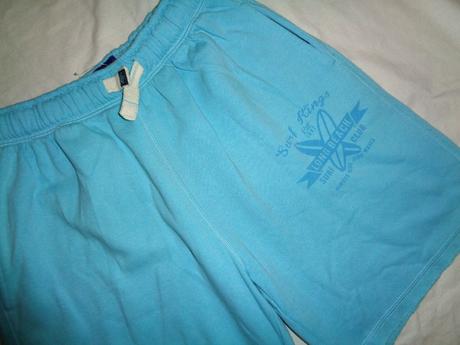 Luxusní tyrkysové teplákové kraťasy, next,158
