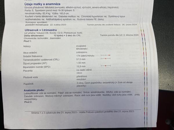 Hraniční hodnoty screeningu dvojčat: Co dál podniknout?