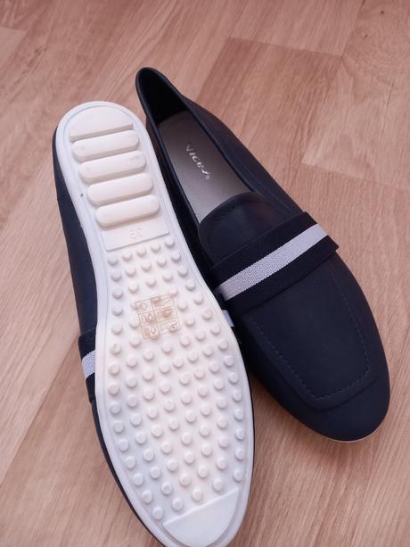 08 - modro-bílé baleríny vel. 39 - n.o.v.é, 39