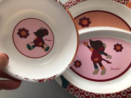 Set plastový talířek miska myška kytka sterntaler, 