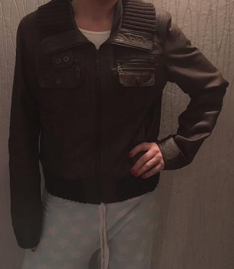 Dámská kožená bunda, m