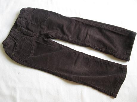 Hnědé manžestráky, c&a,104