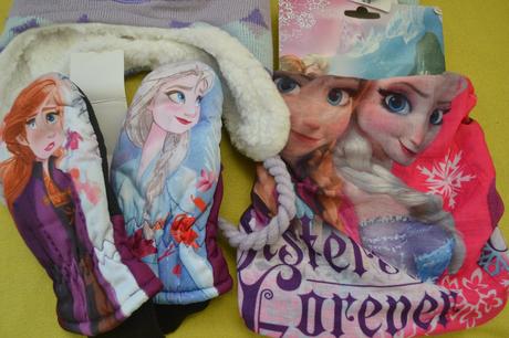 Zimní set frozen,čepice,nákrčník,2xrukavice, disney,110