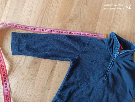 Modrá flaušová mikina, 98