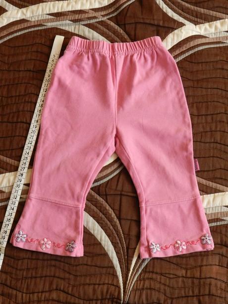 Tepláky s kytičkama, berti,74