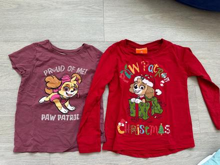 Dívčí tričko tlapková patrola, vel. 128, 2 ks, nickelodeon,128