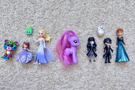 Figurky harry potter, sofie, elsa, 9 kusů, 