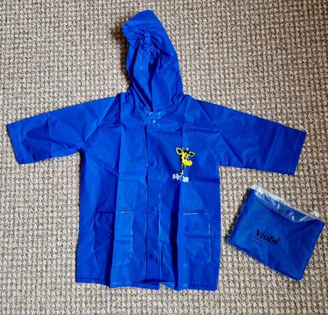 Modrá pláštěna / pláštěnka - vel.98/104 -top stav, 98
