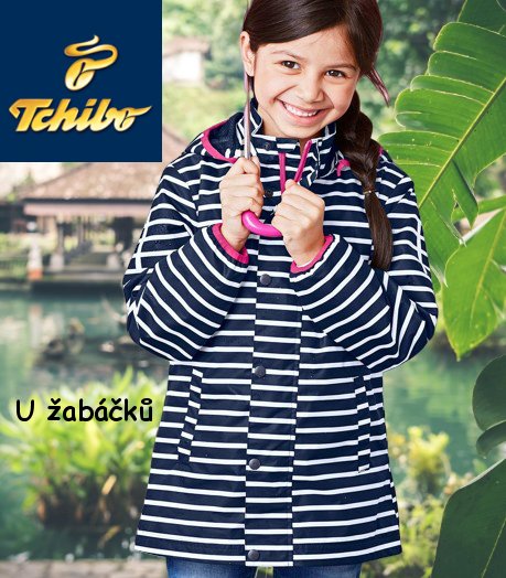 Námořnický kabát tchibo pruhovaný vel. 146/152, tchibo,146 / 152