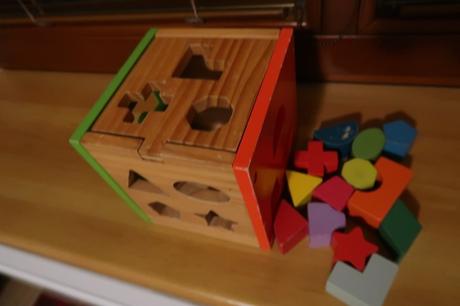 Dřevěná vkládačka,