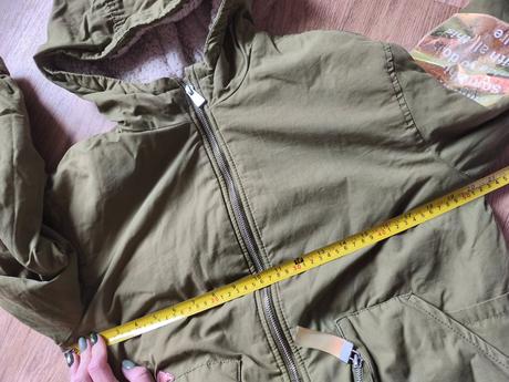 Khaki zimní bunda kabát zara 164/xs,s, zara,164