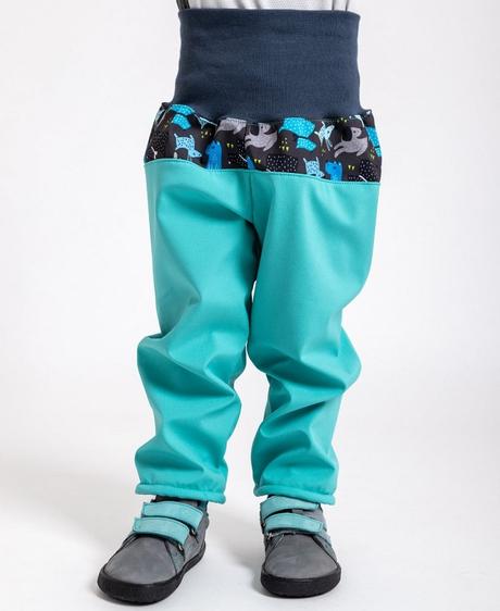 Softshellové kalhoty unuo s fleecem dětské, unuo,86 / 92