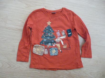 Vánoční triko kids vel. 4-5, 110