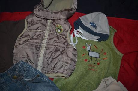 9x podzimní oblečky v.56-62, 50–62