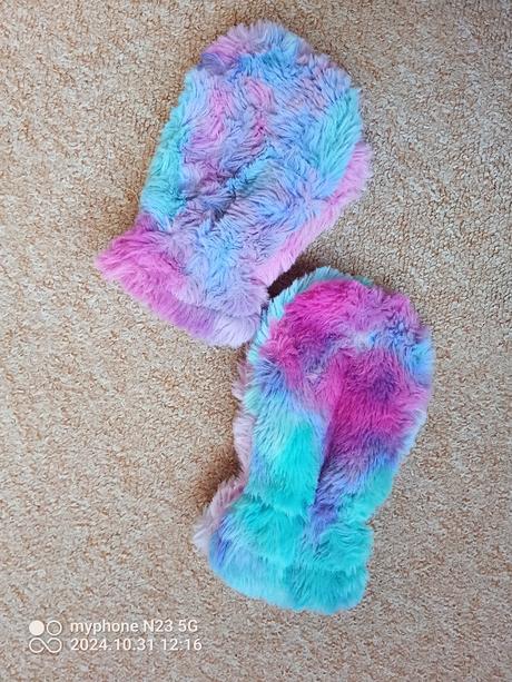 Rukavice chlupaté vel."4-6let",