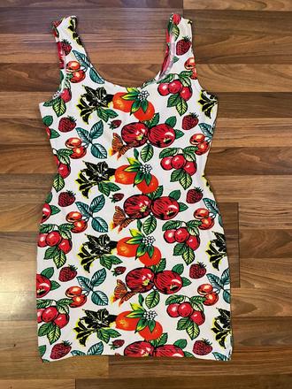 Ovocné minišaty/top, vel není cca m-xl, l