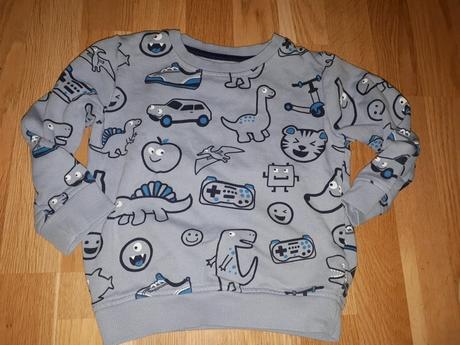 Modra mikina s dinosaury 104 bluezoo, bluezoo,104