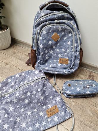 Školní batoh, pouzdro, vak-set, 