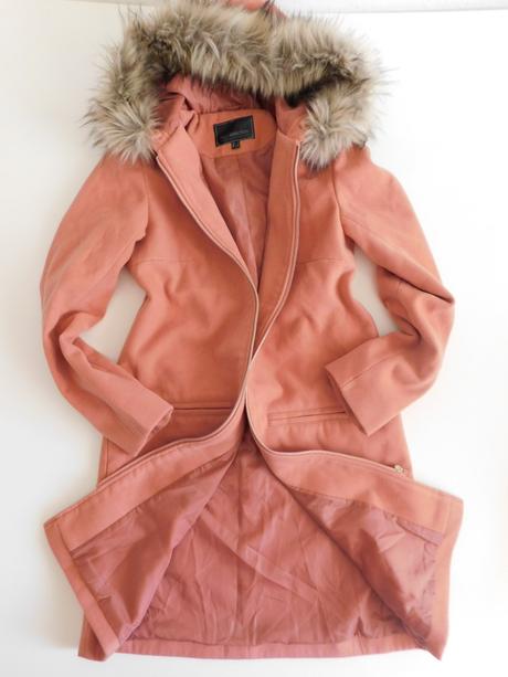 Dámský flaušový kabát s kapucí, bonprix,36