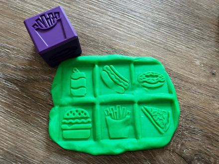 Otiskávací kostka - nezdravé jídlo, 