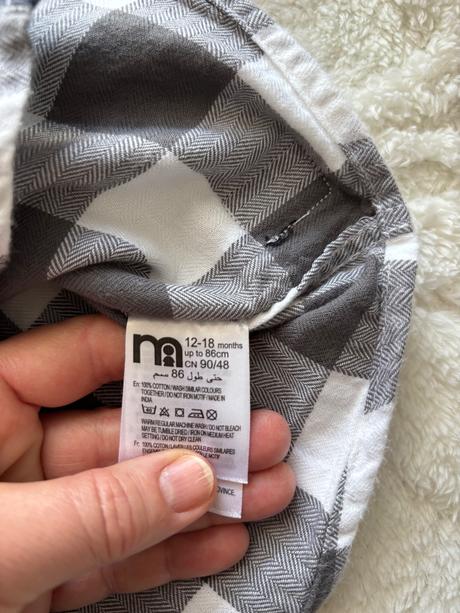 Košile flanelová s kapucí - v.12/18 měs., 86