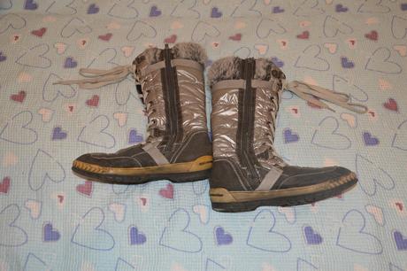 38 stříbrné sněhule, vysoké kozačky, 38