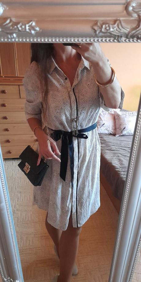 Oliver bonas elegantní košilové šaty s gepardy, 44