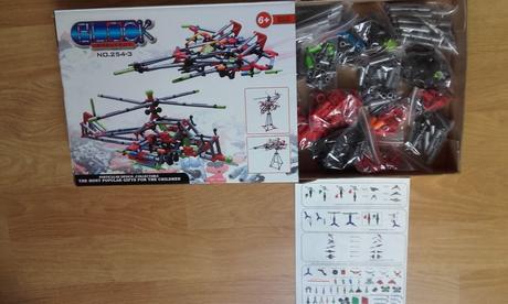 Stavebnice block intellect - helikoptera, 