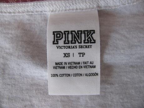 Dámské šedé tílko s grafickým nápisem, victoria's secret,xs
