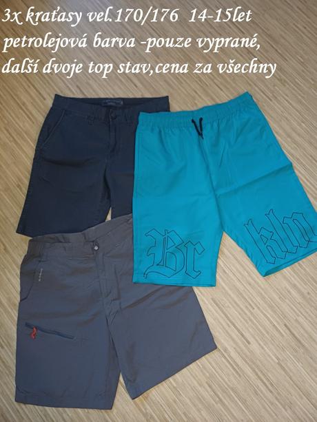 Set 3xkraťasy vel.170/176,