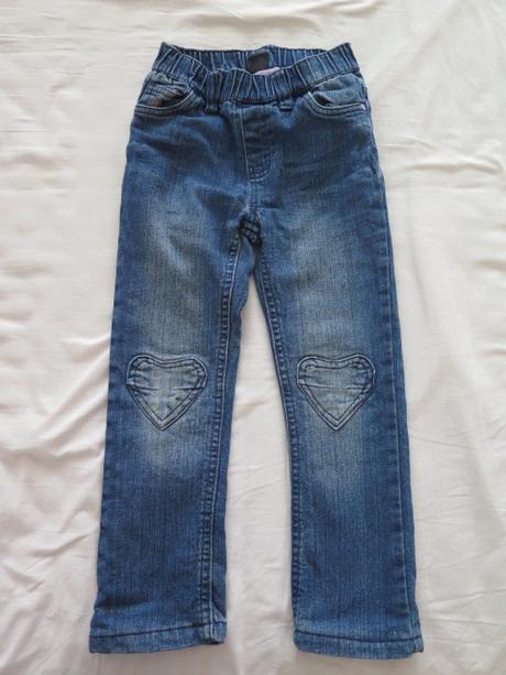 Džíny zateplené se srdíčky, kiki&koko,110