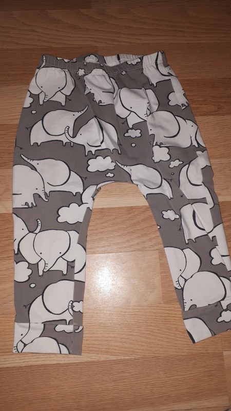 Šedé tepláky, leginy se slony 86 next, next,86