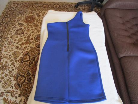 Zajímavé modré šaty - i jako společenské, v. 40, 40