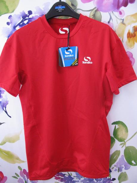 Funkční červené elastické triko - sondico, l