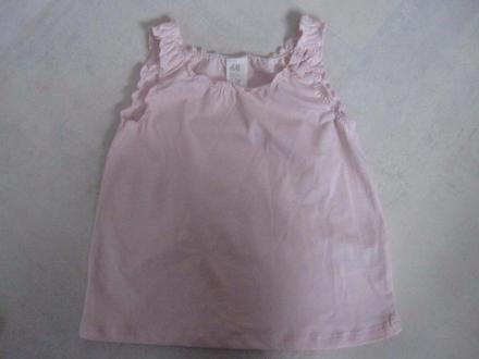 Romantická tunička - tílko - nenošená - 2 ks, h&m,86