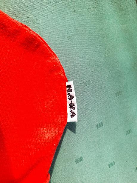 Červená čepice haka bavlněná jarní, 80