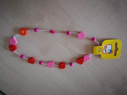 Korále pro holčičku růžové, zn. bino,