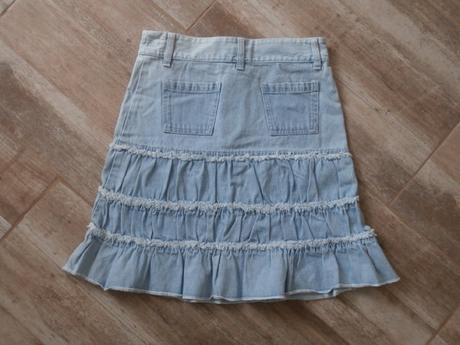 Džínová sukně s volánky, cq,146