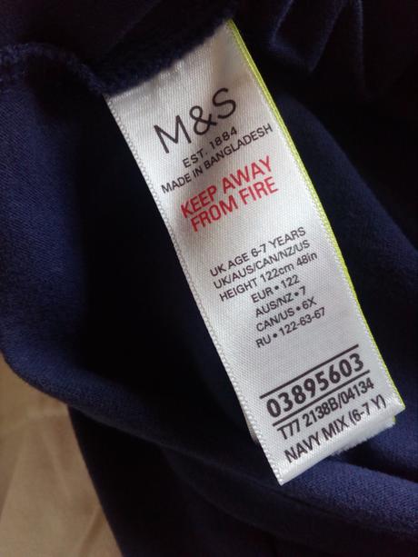 Prodam triko s dlouhym rukavem vel.122 mensí., marks & spencer,116