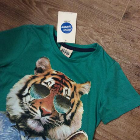 Nové bavlněné tričko s tygrem, glo-story,110