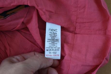 Šaty vel. 18 - 24 m, next,92