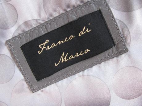 Dámská šedá bunda ze speciální jemné kůže, 46