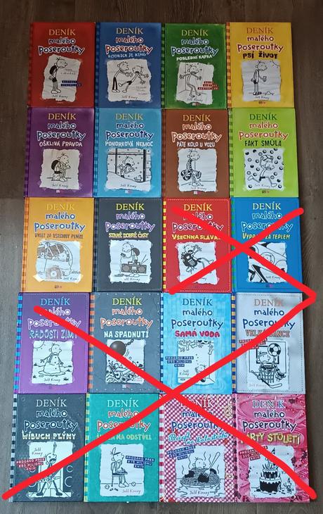 Deník malého poseroutky 1.-10., jeff kinney,