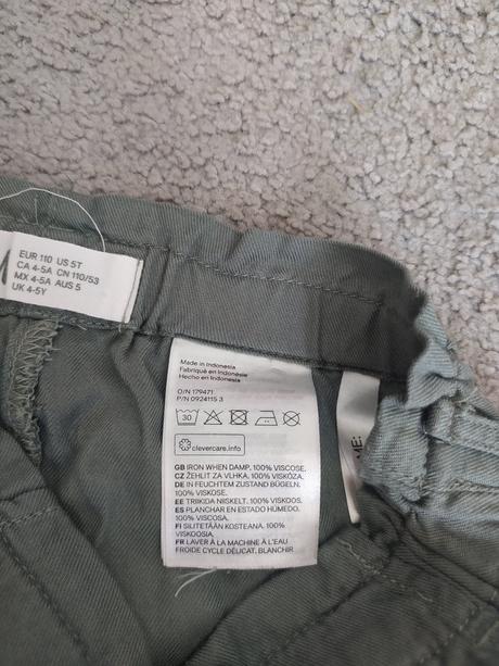Kalhoty, h&m,110