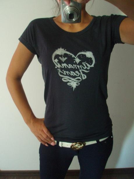 Modré tričko armani, armani,m