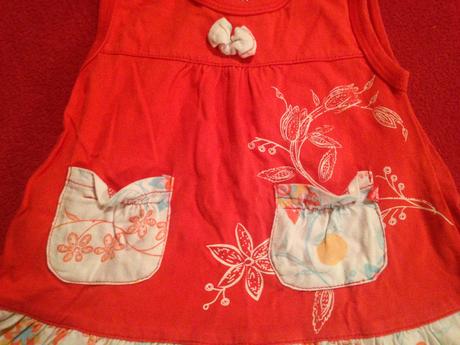 Dívčí šaty květy s kapsičkami vel. 68 - 74, 68